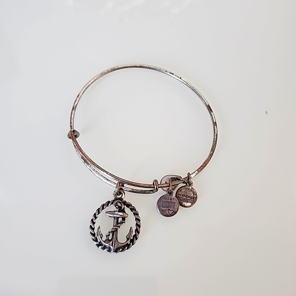 Alex and Ani Silver Anchor Bracelet